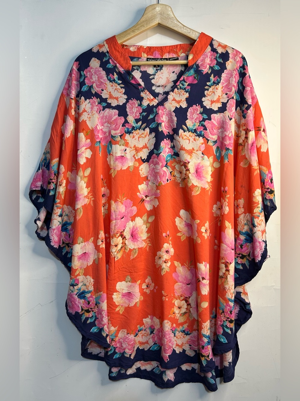 5 for $25🔥Tolani Collection Floral Caftan Tunic Shirt XL